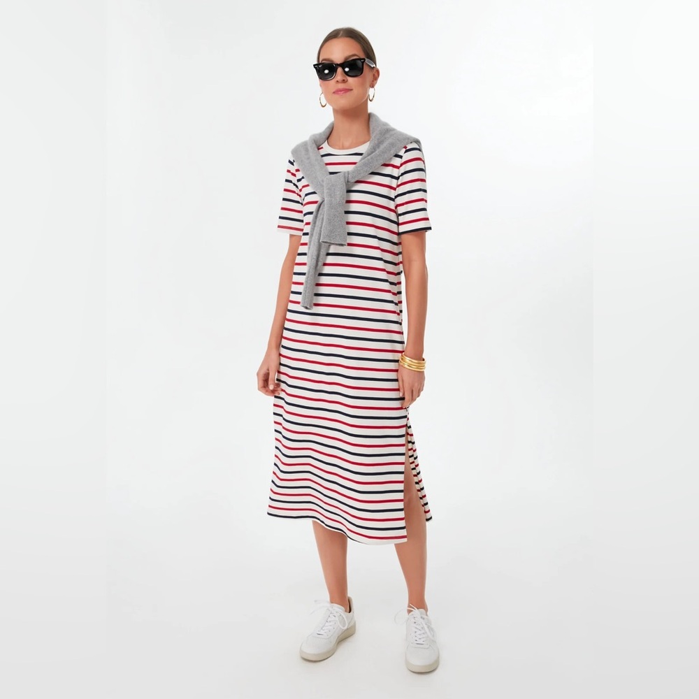Tuckernuck Pomander Place Striped Midi Dress